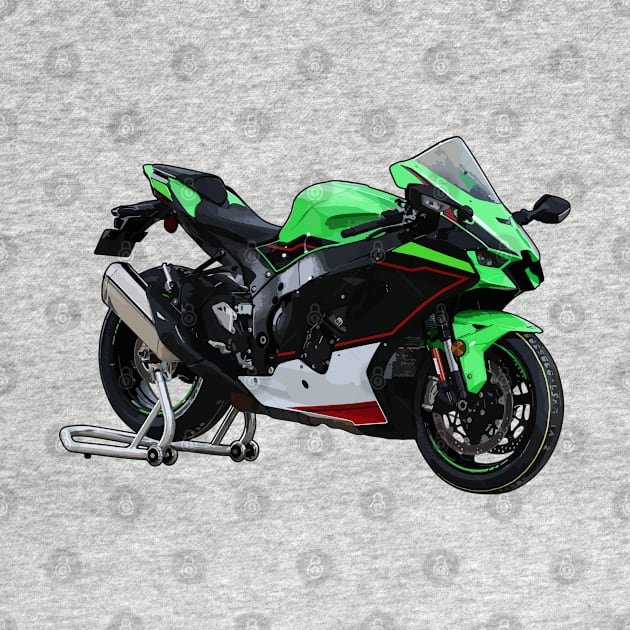 Ninja ZX10R Bike Illustration by KAM Std